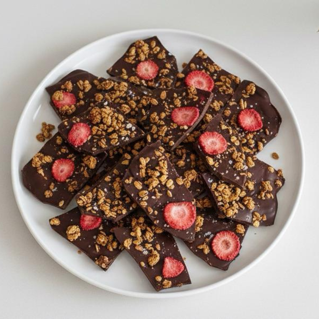 Chocolate Hazelnut Bark Clusters