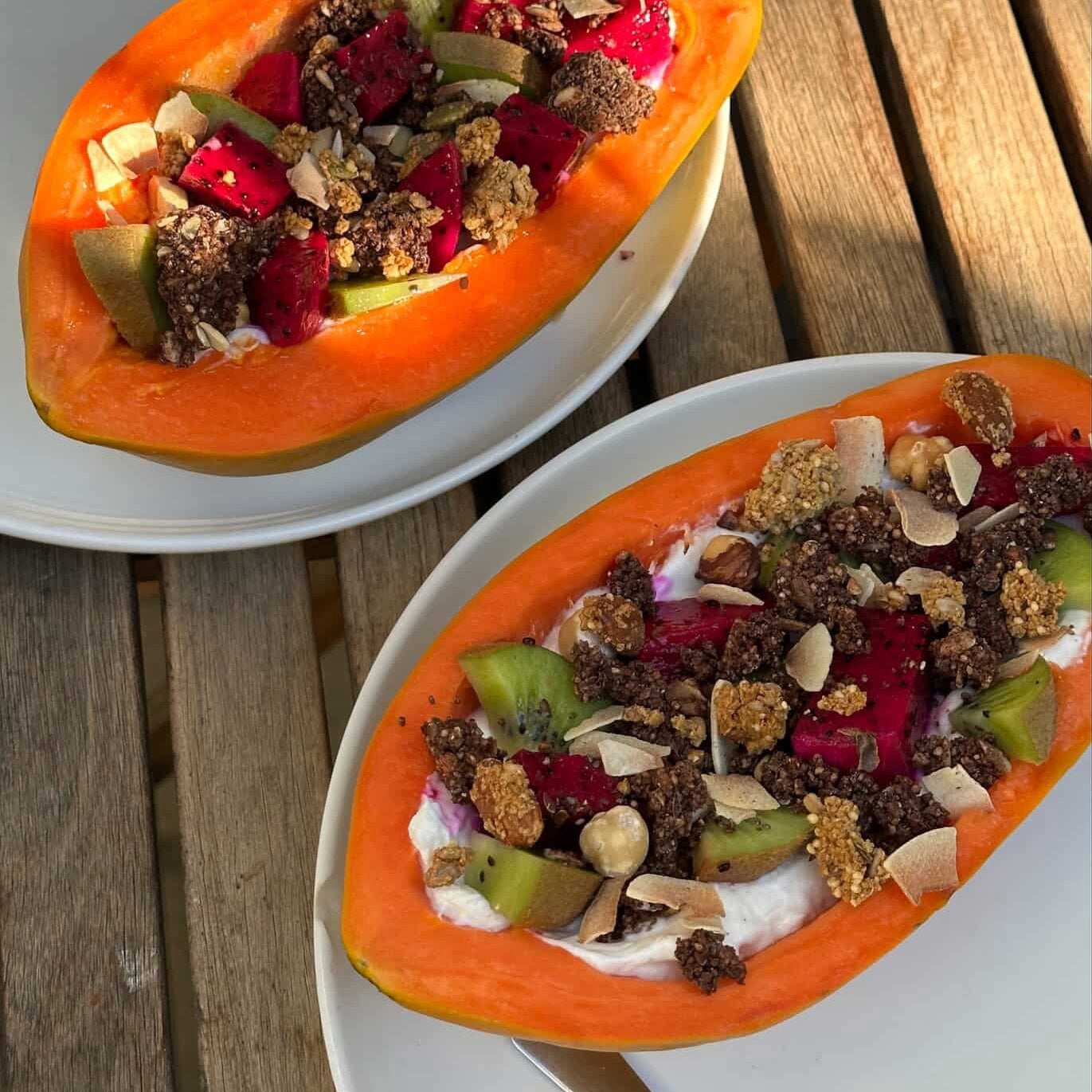 Papaya Breakfast Boat