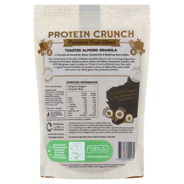 Toasted Almond Premium Fruit Blend Protein Crunch Granola