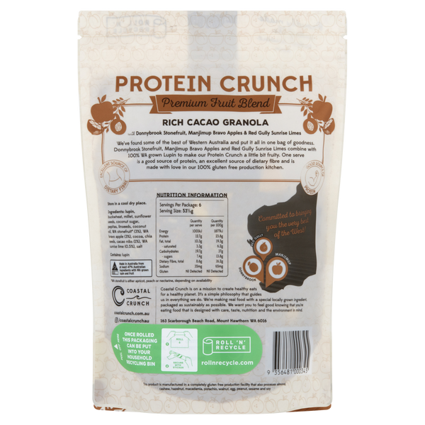 Rich Cacao Premium Fruit Blend Protein Crunch Granola
