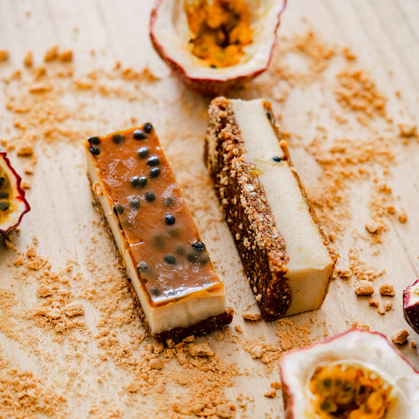 Raw Passionfruit & Lime Cheesecake